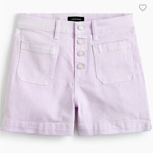 J.Crew Purple High Waist/Rise Japanese Denim Shorts with Front Pockets- Size 28